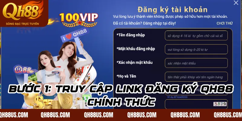Đăng ký QH88 – Quy trình tạo tài khoản hội viên nhanh chóng