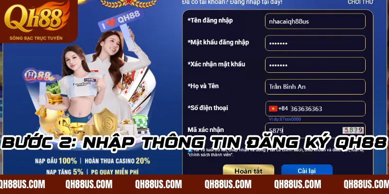 Đăng ký QH88 – Quy trình tạo tài khoản hội viên nhanh chóng