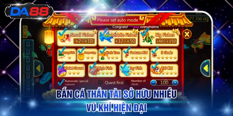 Bắn Cá Thần Tài DA88 - Giải Trí Cùng Phần Thưởng Cực Giá Trị
