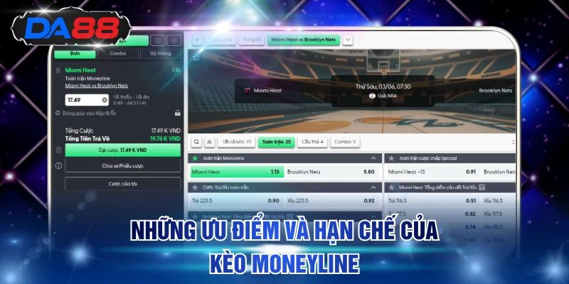 Kèo Moneyline - Cược Đơn Giản Nhưng Lợi Nhuận Cao Tại DA88