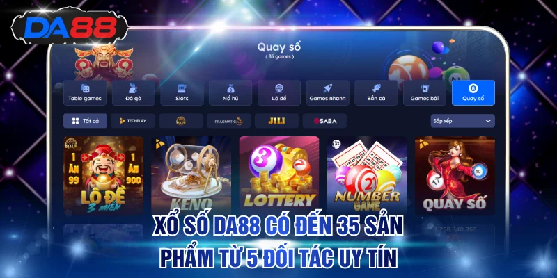 Xổ Số DA88 - Sảnh Cược Xổ Số Lô Đề Hot Top 1 Hiện Nay - DA88