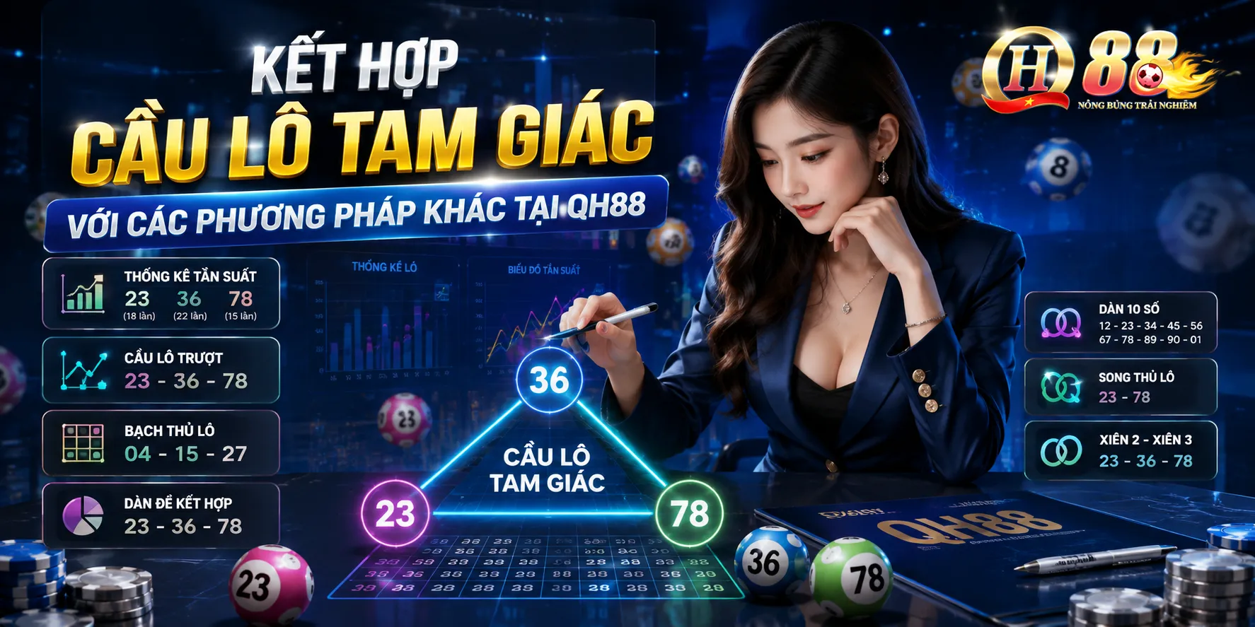 Cầu Lô Tam Giác: Cách Soi Cầu Chuẩn Và Dễ Áp Dụng Tại QH88 - QH88